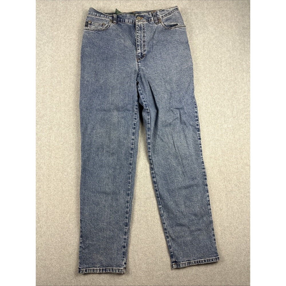 Vintage Lauren Ralph Lauren Jeans‎ Womens 10 Med Wash Relax Tapered Stretch Y2K